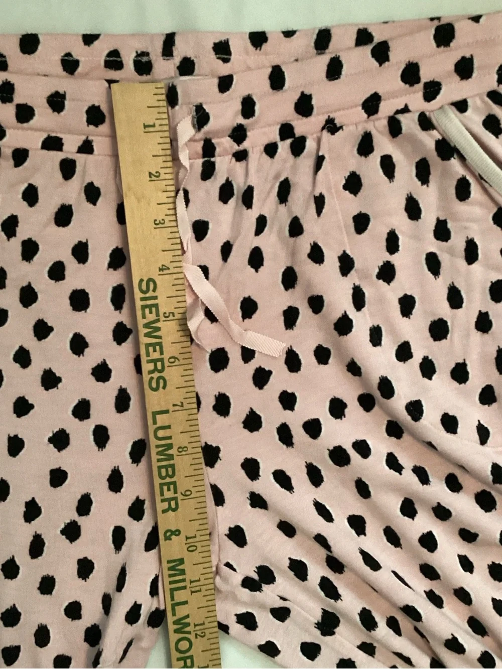 Kate Spade New York Ladies Pink Black Pull On Sleep PJ Lounge Pants Size M